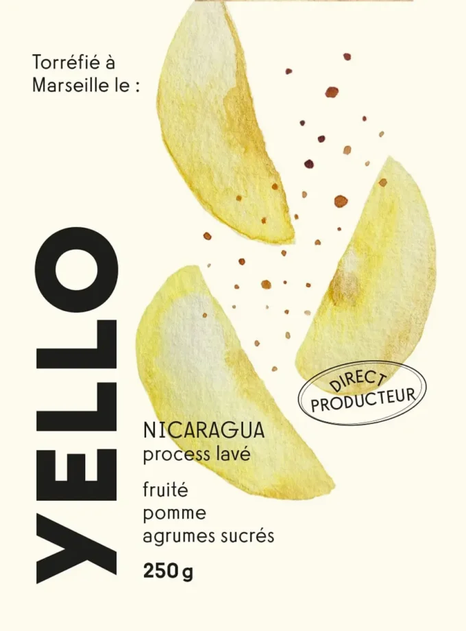 café nicaragua yello - brulerie moka- pack 250g